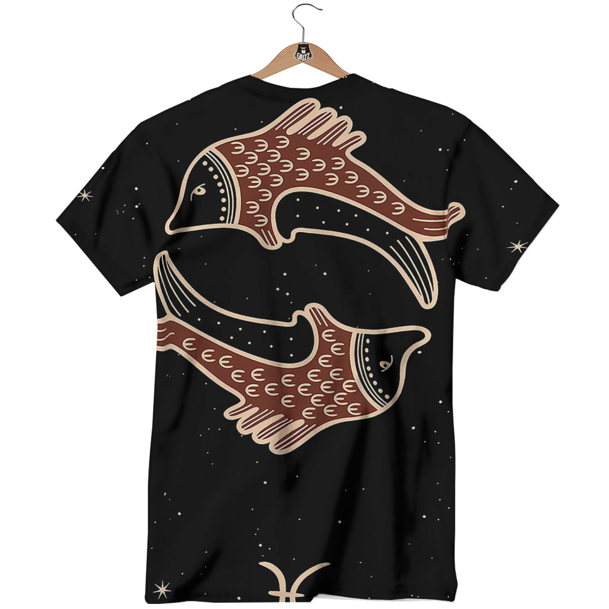 Pisces Constellation Print T-Shirt-grizzshop