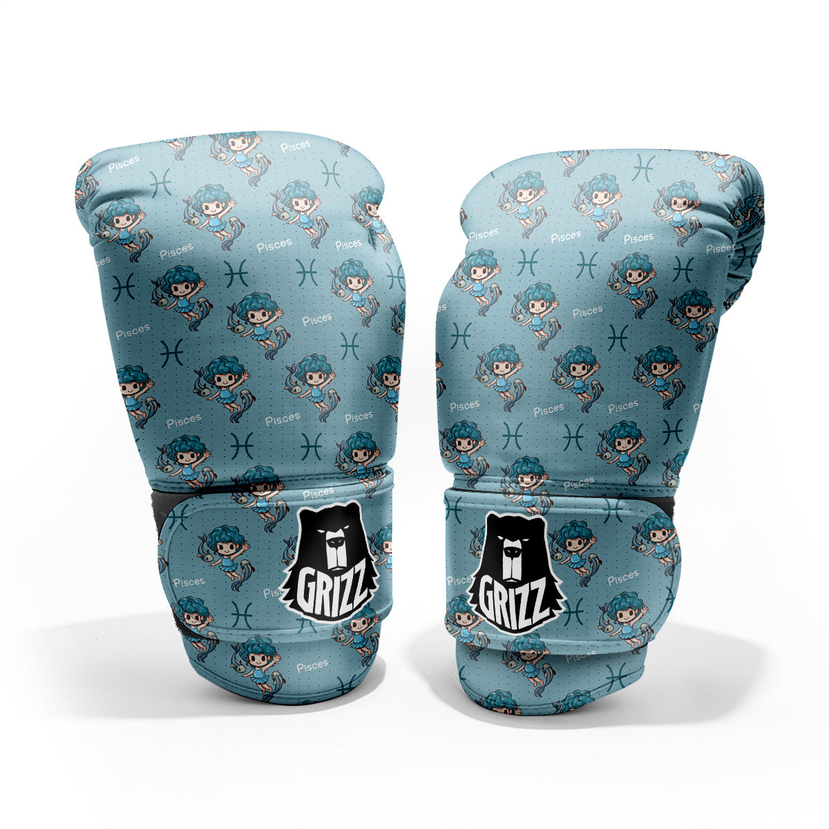 Pisces Cute Cartoon Print Pattern Pro Boxing Glove