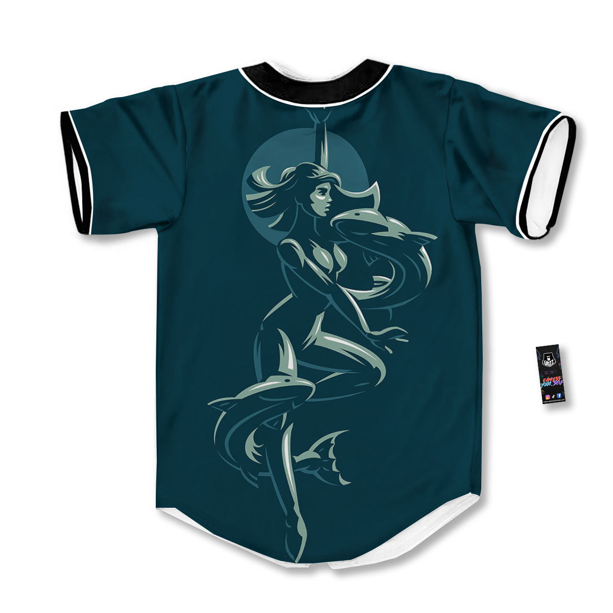 Pisces Sign Astrology Print Baseball Jersey-grizzshop
