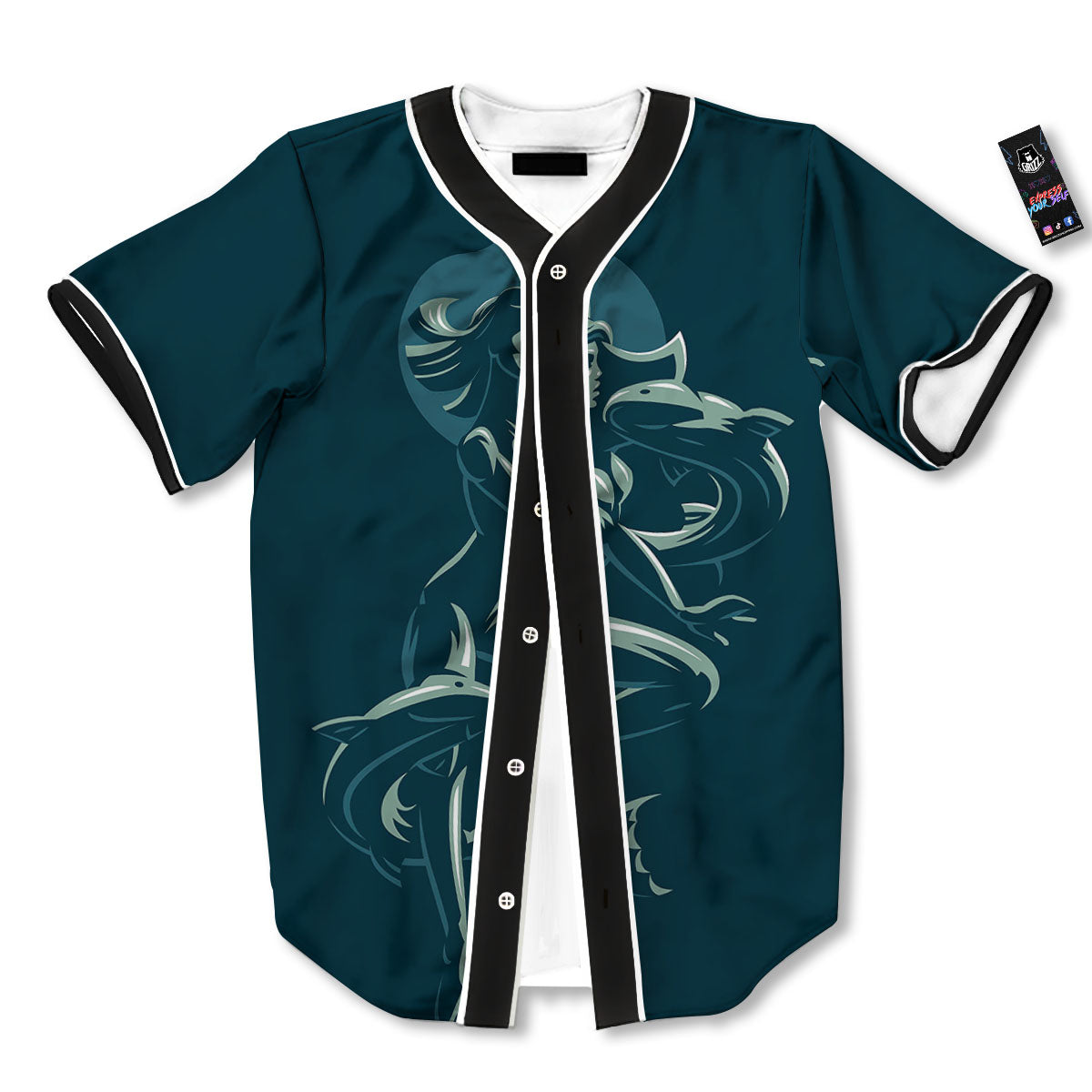 Pisces Sign Astrology Print Baseball Jersey-grizzshop