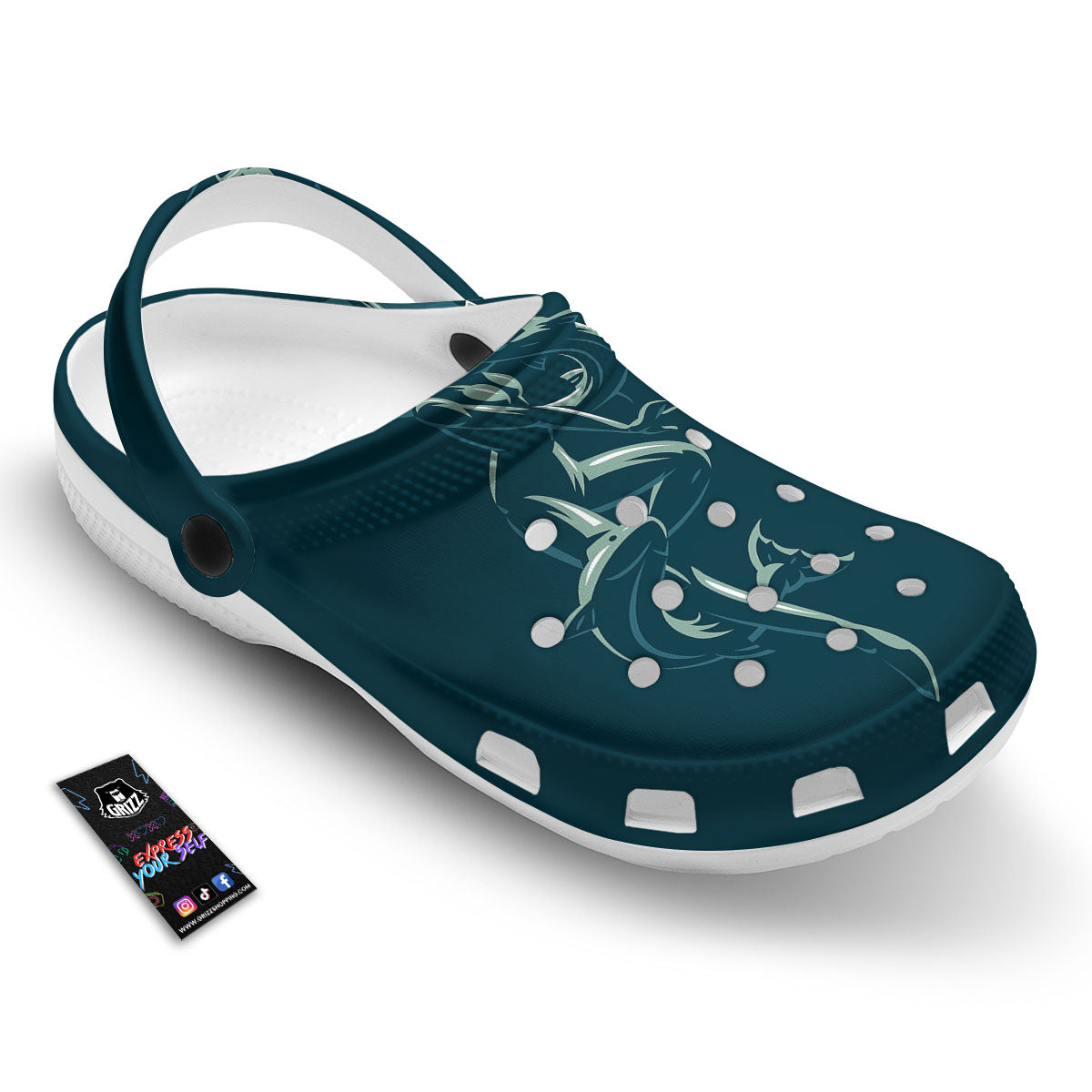 Pisces Sign Astrology Print Clog-grizzshop
