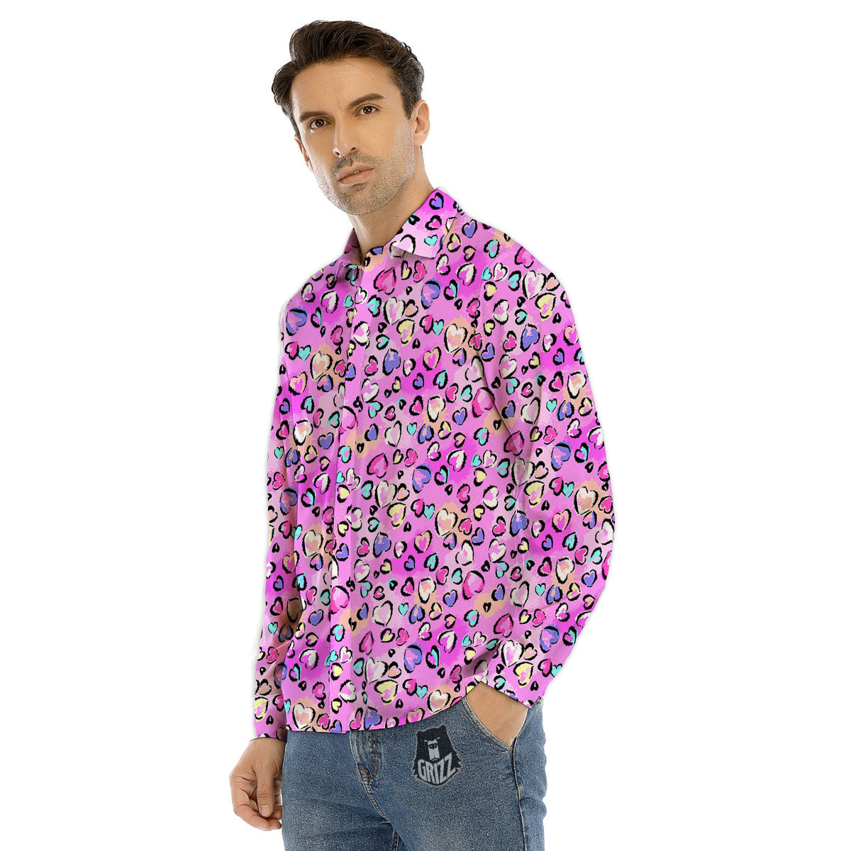 Pisces Sign Astrology Print Men's Dress Shirts-grizzshop