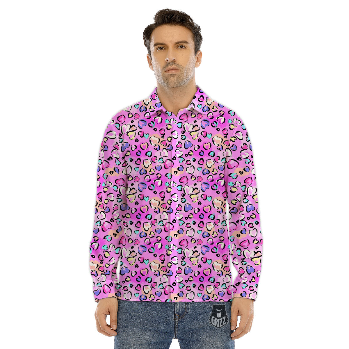 Pisces Sign Astrology Print Men's Dress Shirts-grizzshop
