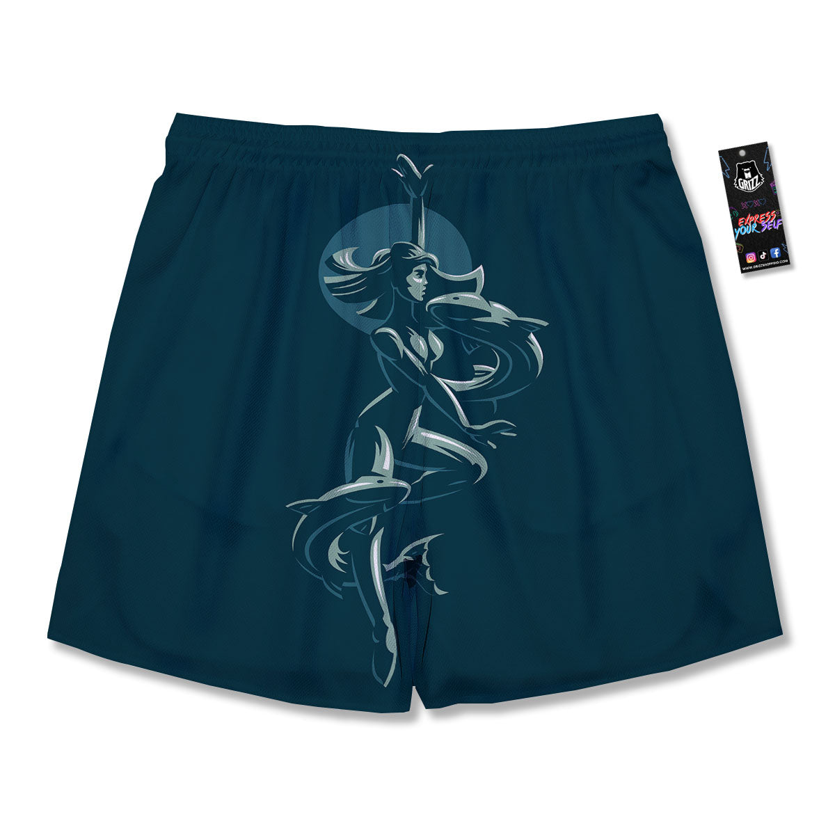 Pisces Sign Astrology Print Men's Running Shorts-grizzshop