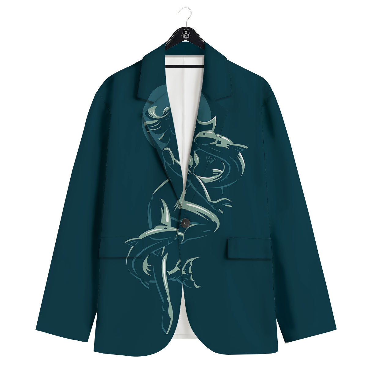 Pisces Sign Astrology Print Men's Sport Coat-grizzshop