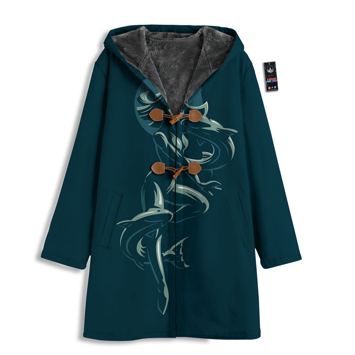 Pisces Sign Astrology Print Men's Windbreaker Jacket-grizzshop