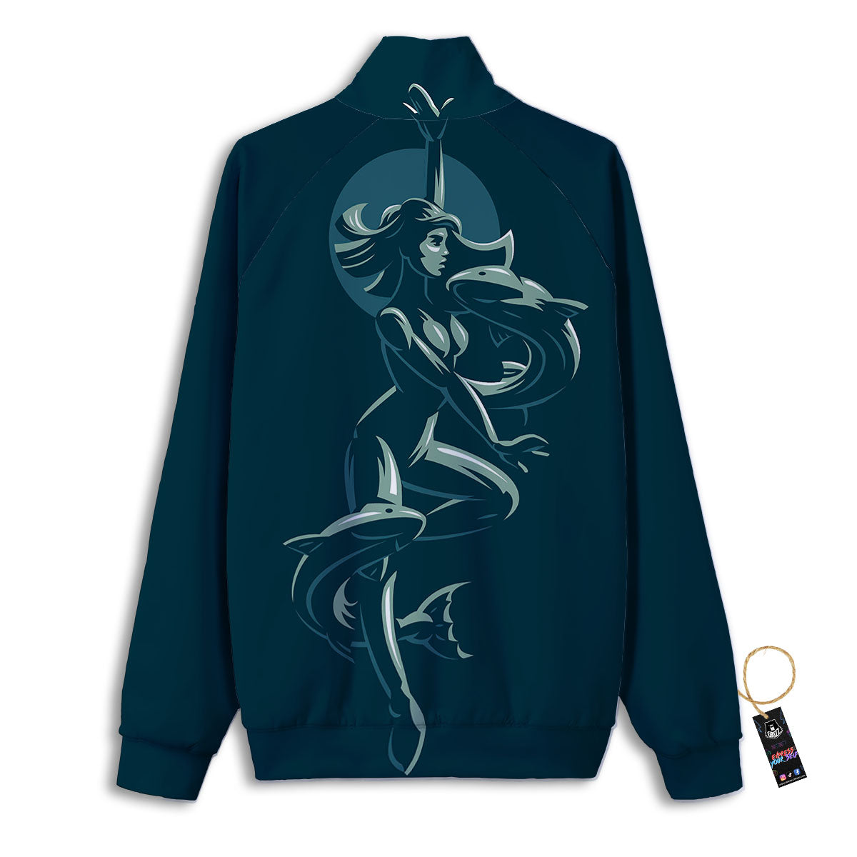 Pisces Sign Astrology Print Track Jacket-grizzshop
