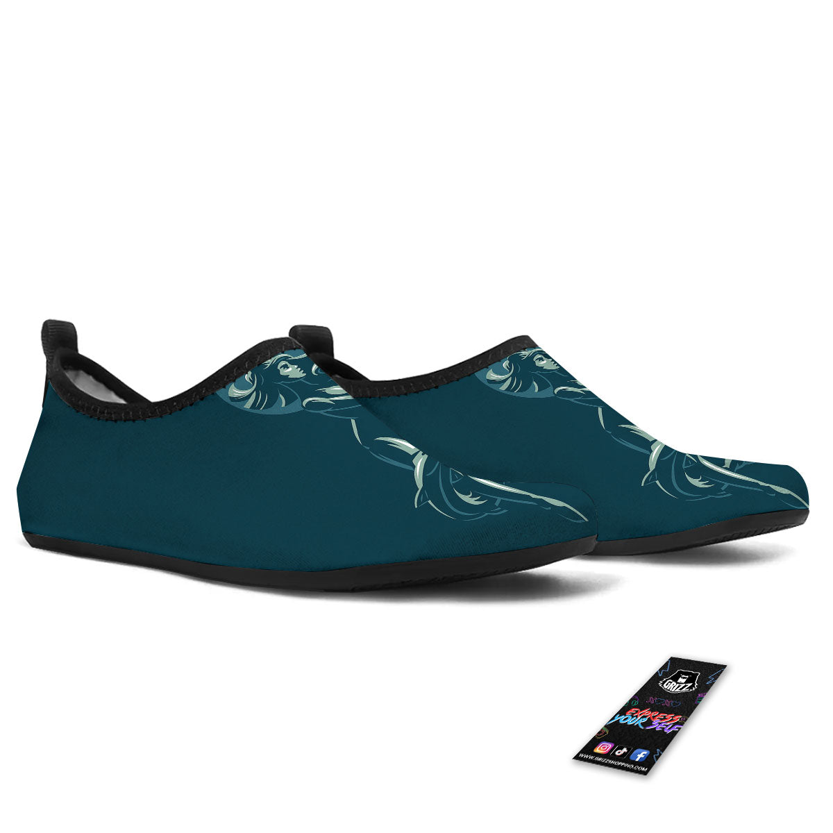 Pisces Sign Astrology Print Water Shoes-grizzshop