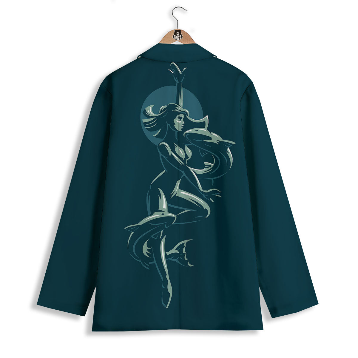 Pisces Sign Astrology Print Women's Blazer-grizzshop