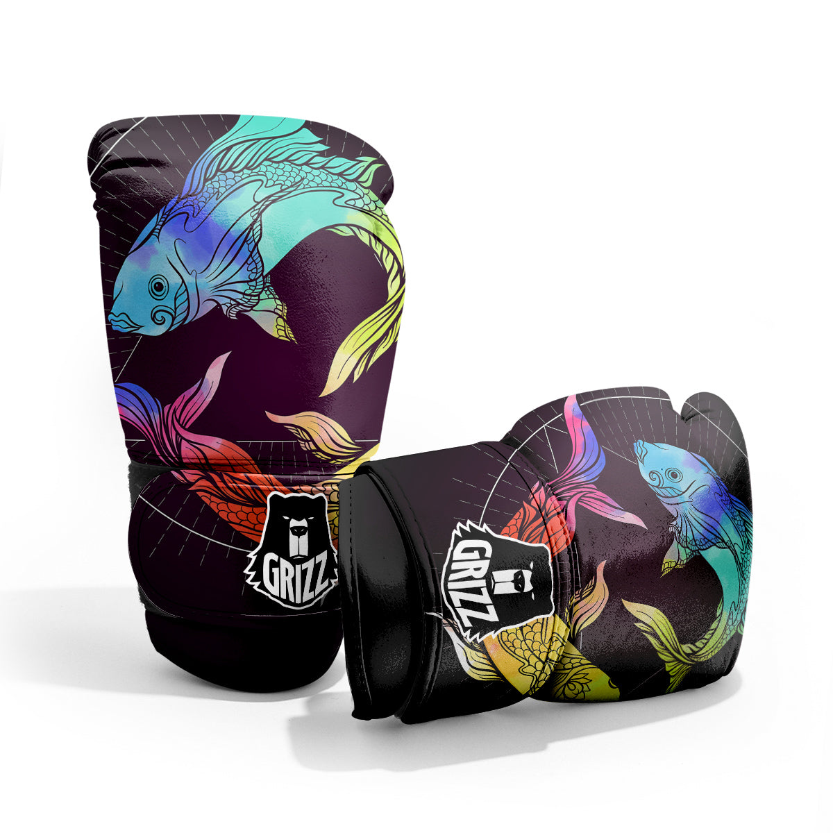 Pisces Sign Colorful Print Pro Boxing Glove