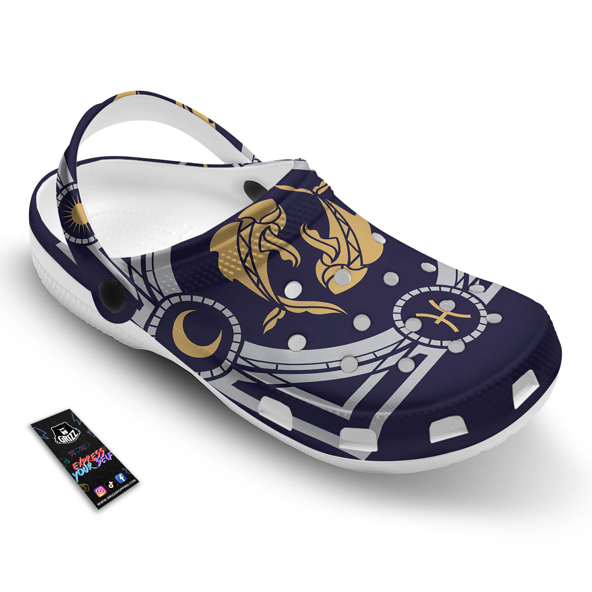 Pisces Sign Horoscope Print Clog-grizzshop