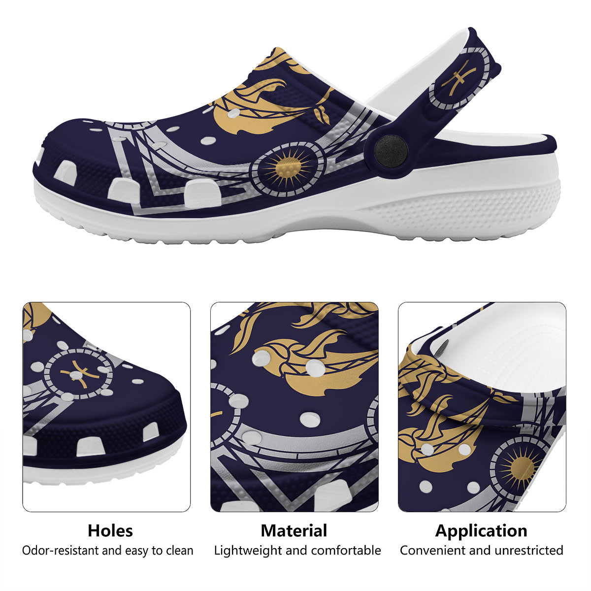 Pisces Sign Horoscope Print Clog-grizzshop