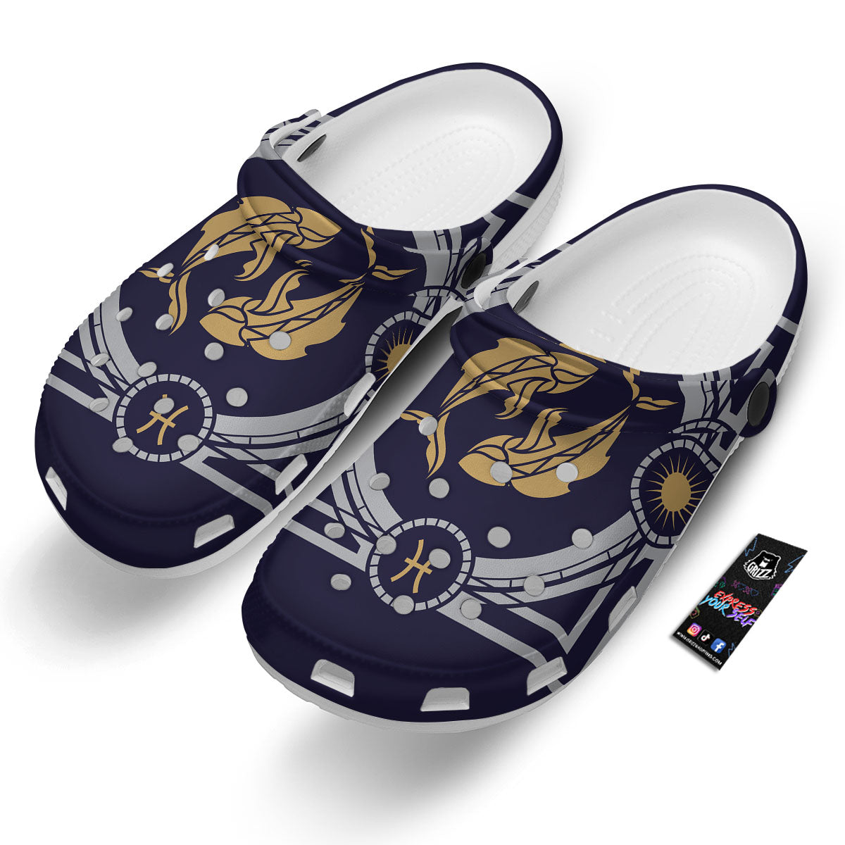 Pisces Sign Horoscope Print Clog-grizzshop