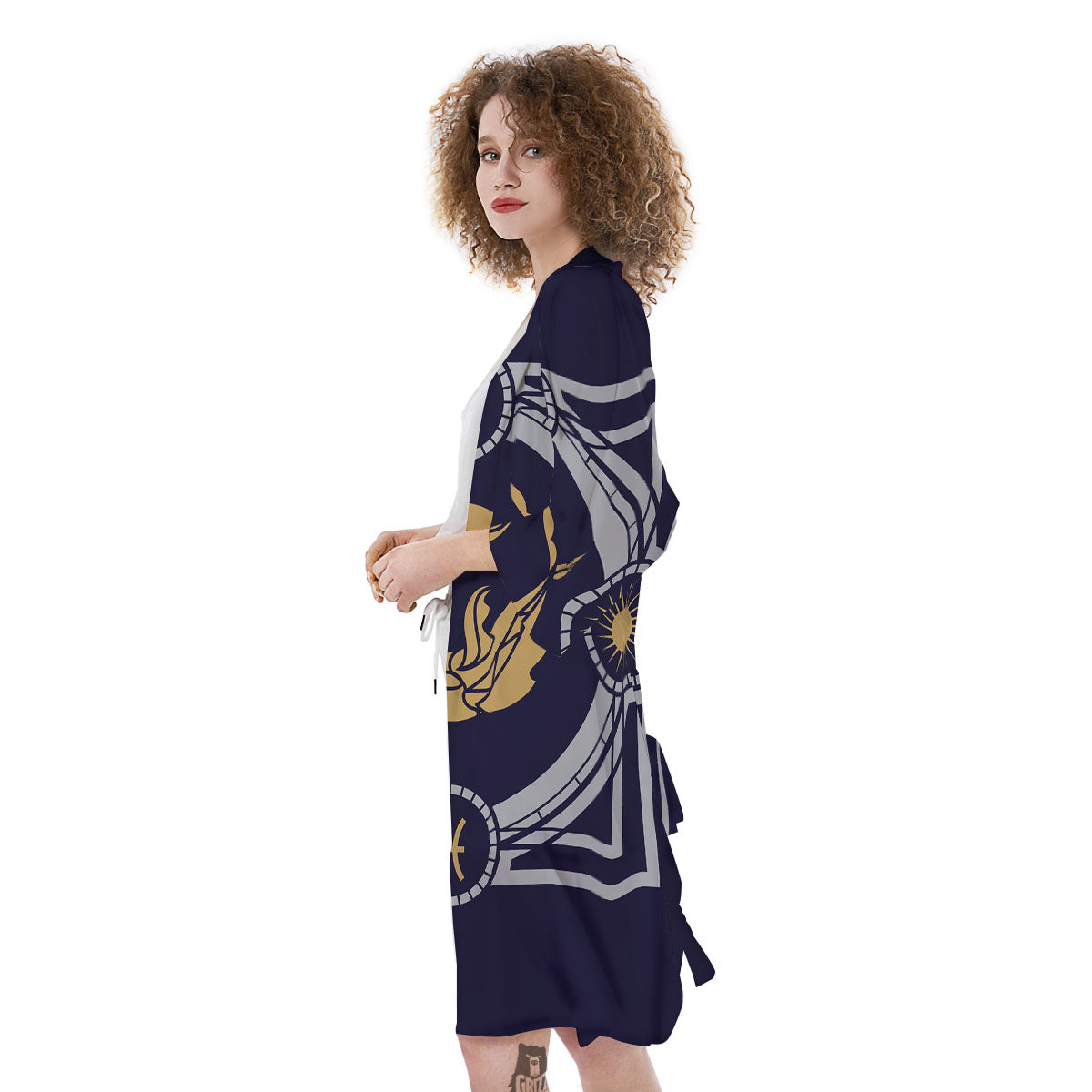 Pisces Sign Horoscope Print Kimono-grizzshop