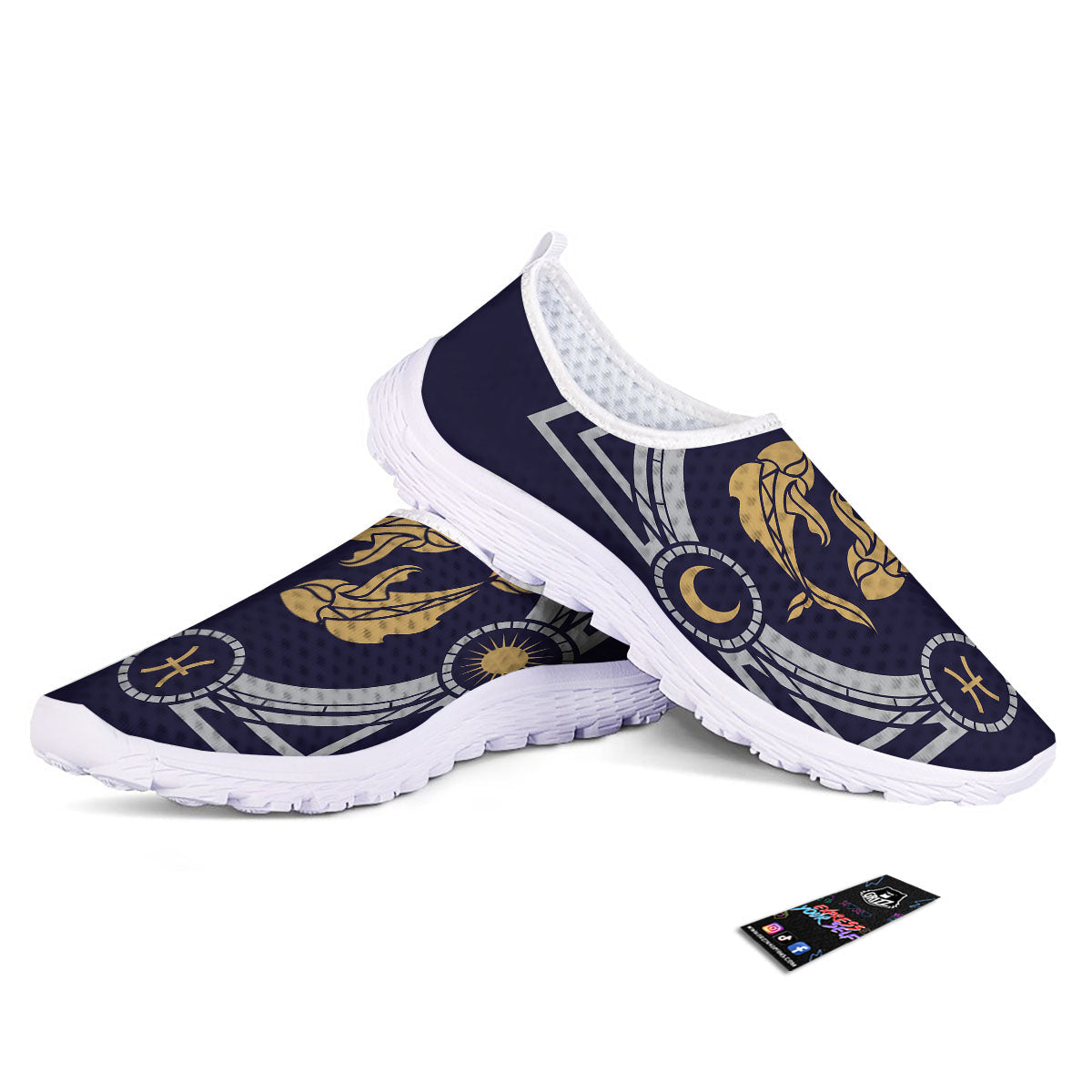 Pisces Sign Horoscope Print Nurse Shoes-grizzshop