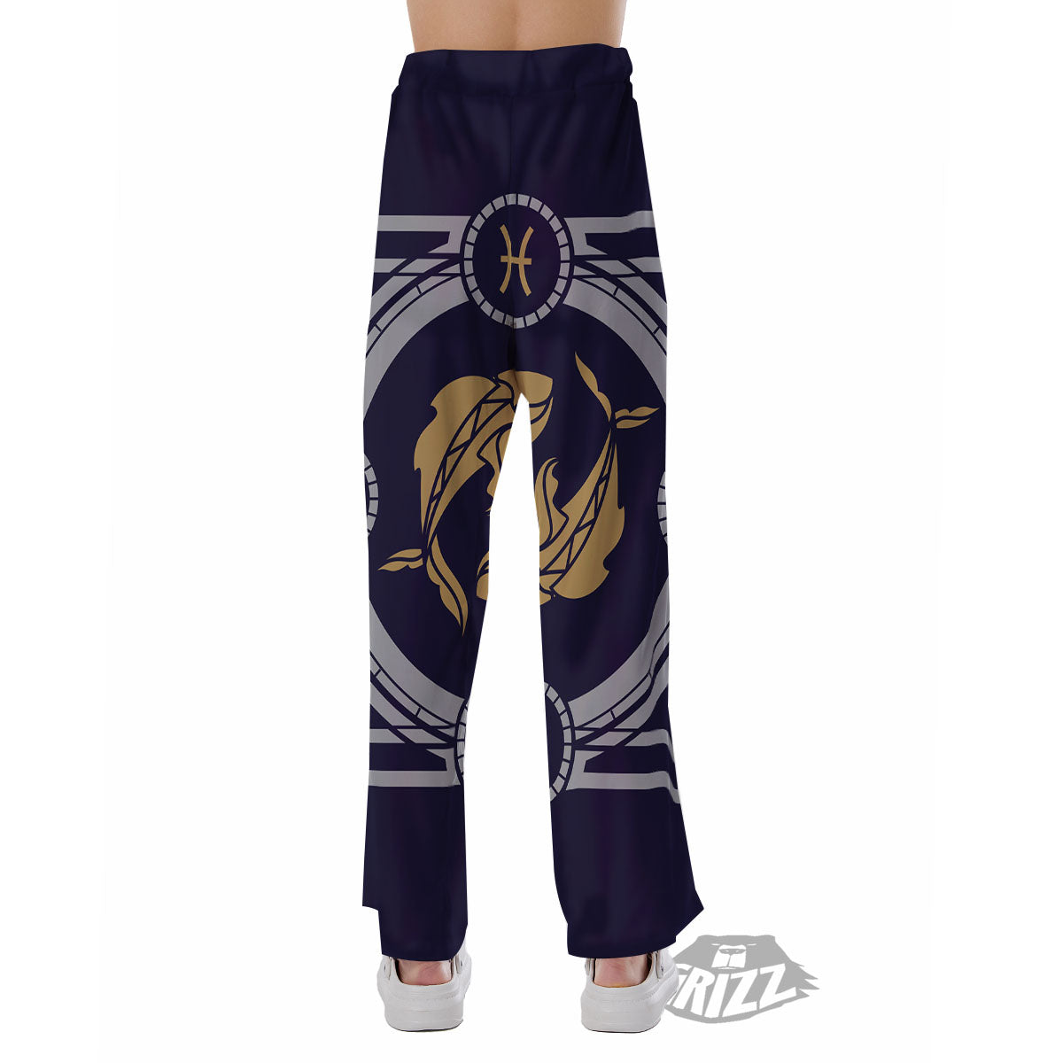 Pisces Sign Horoscope Print Pajama Pants-grizzshop