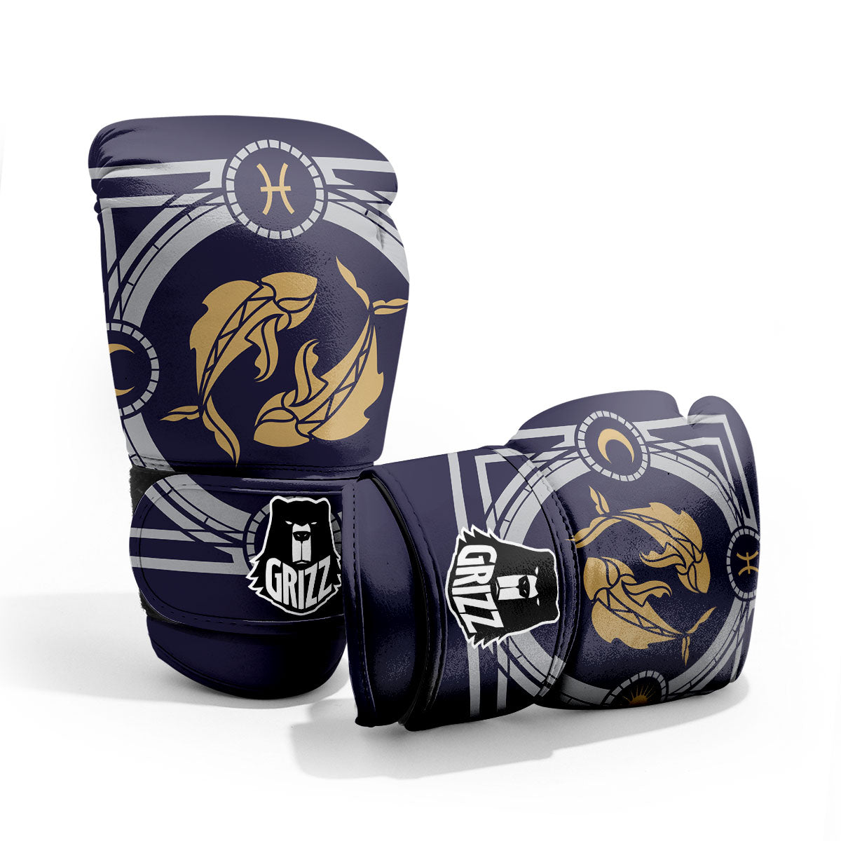 Pisces Sign Horoscope Print Pro Boxing Glove