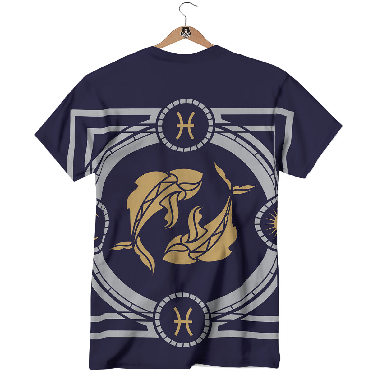 Pisces Sign Horoscope Print T-Shirt-grizzshop