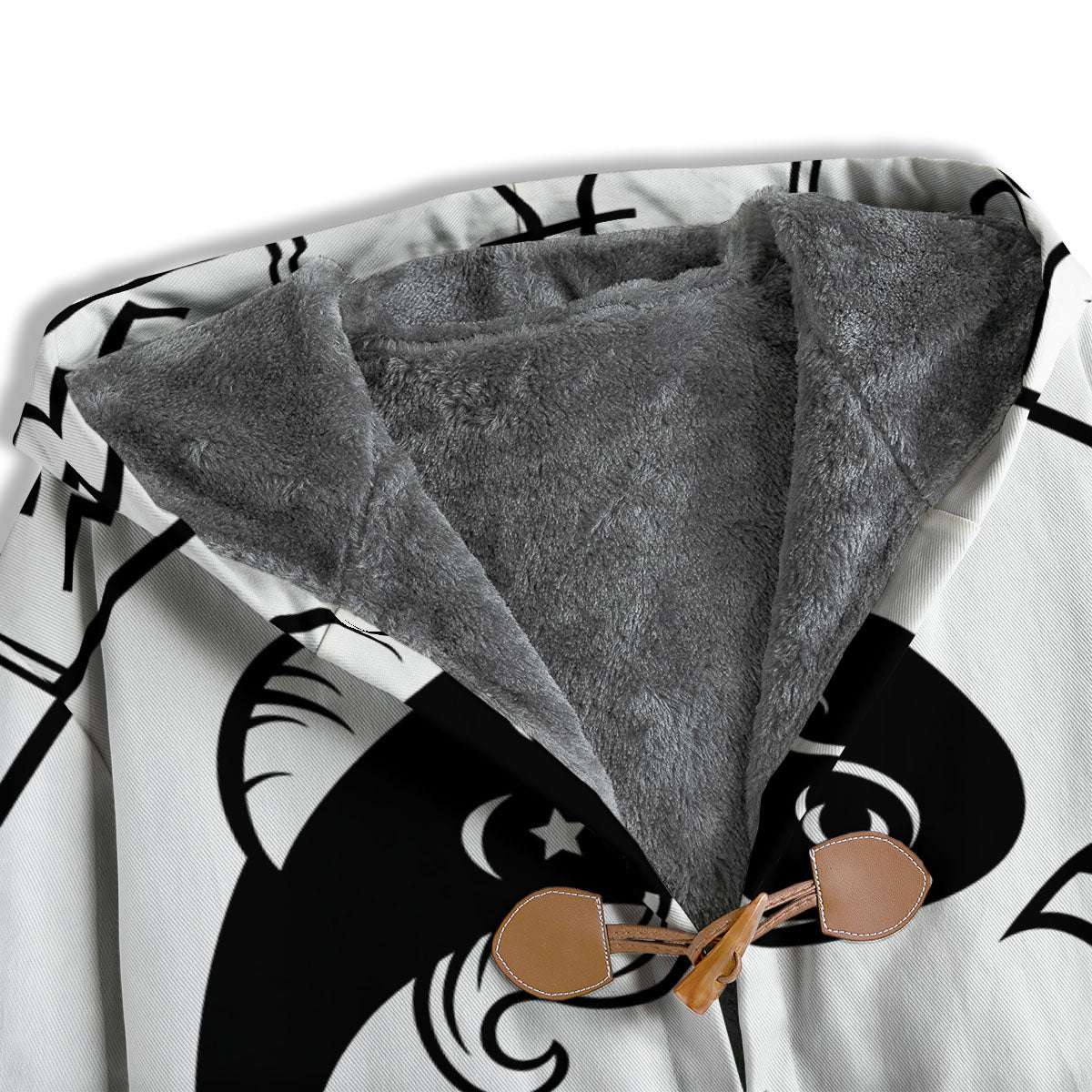 Pisces Sign White And Black Print Men's Windbreaker Jacket-grizzshop