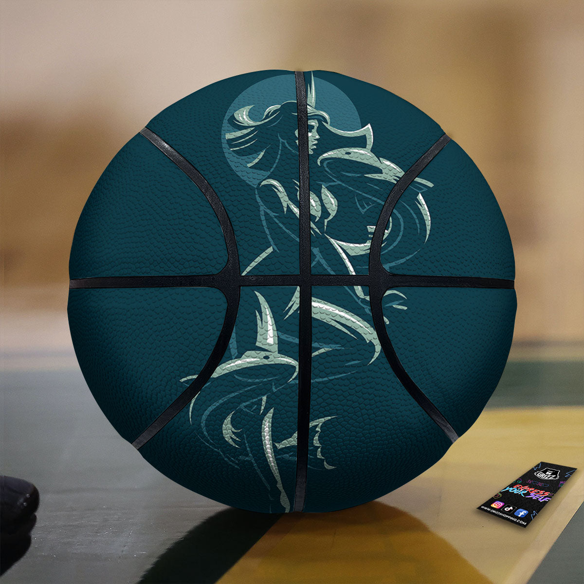 Pisces Sign Astrology Print Basketball