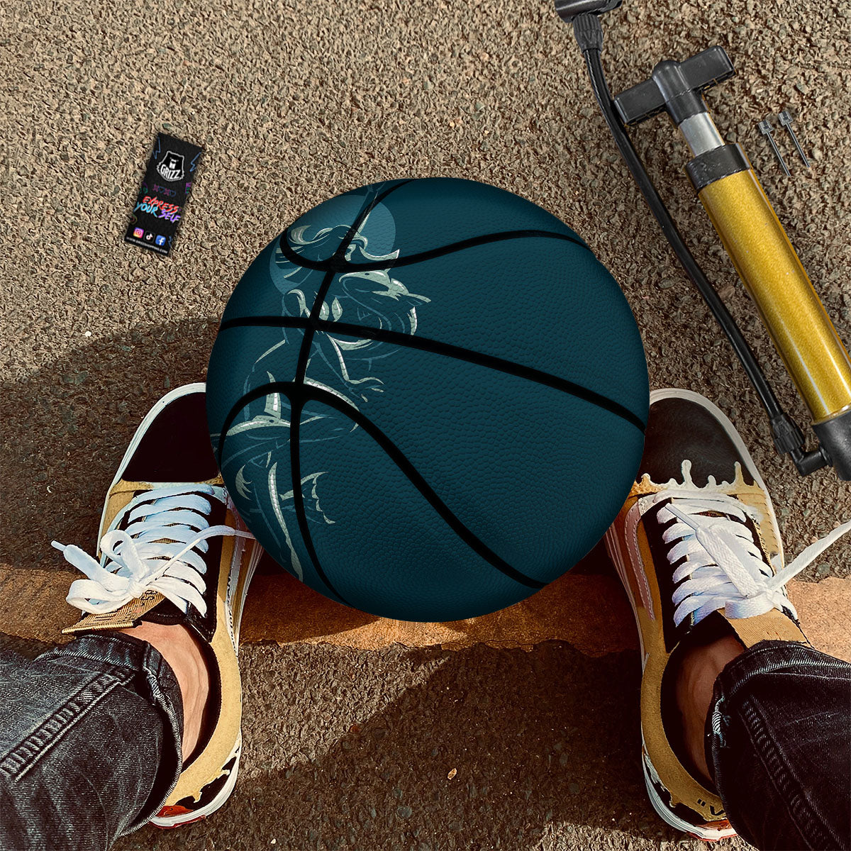 Pisces Sign Astrology Print Basketball