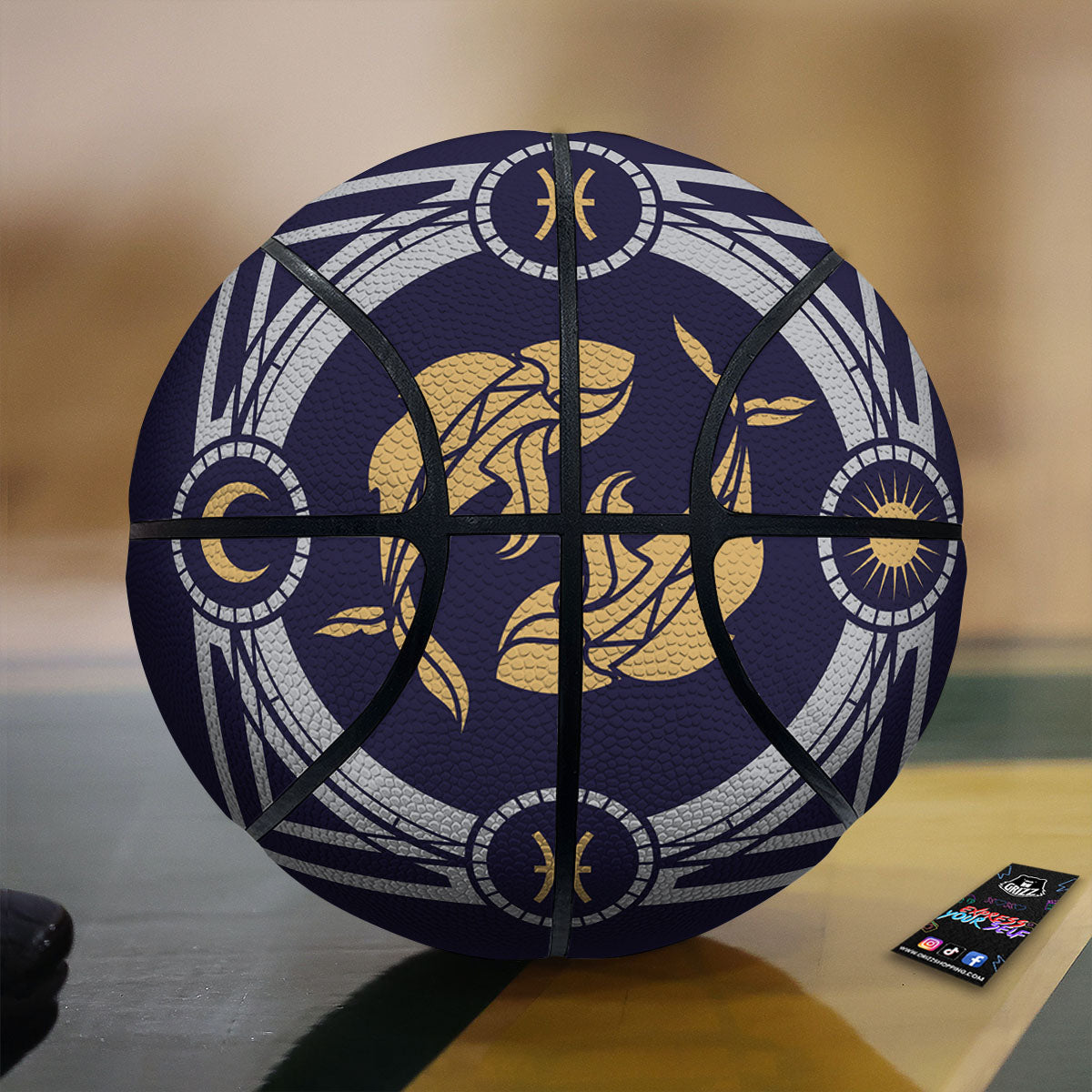 Penguin Xmas Print Pattern Basketball