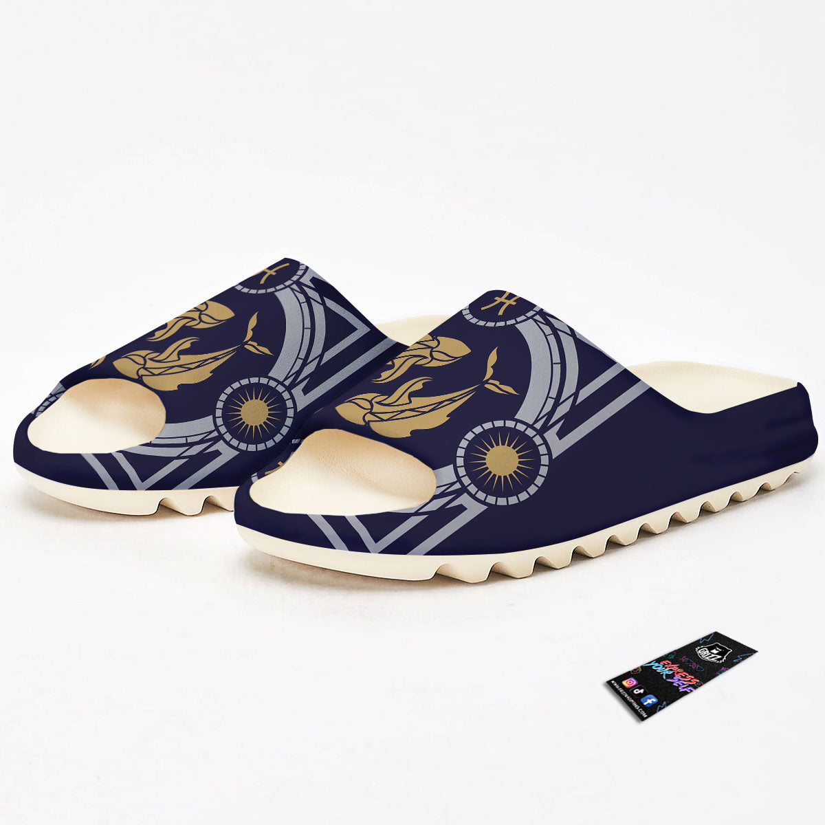 Pisces Sign Horoscope Print Sandals-grizzshop