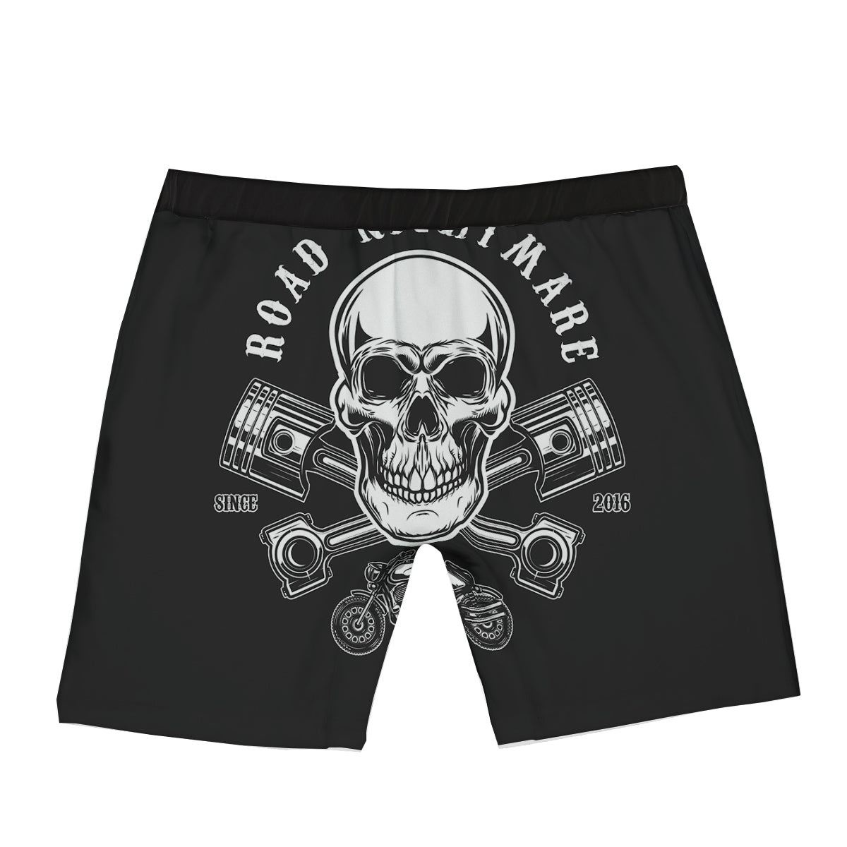 Piston Skull Mechanic Cross Print Boxer Briefs-grizzshop