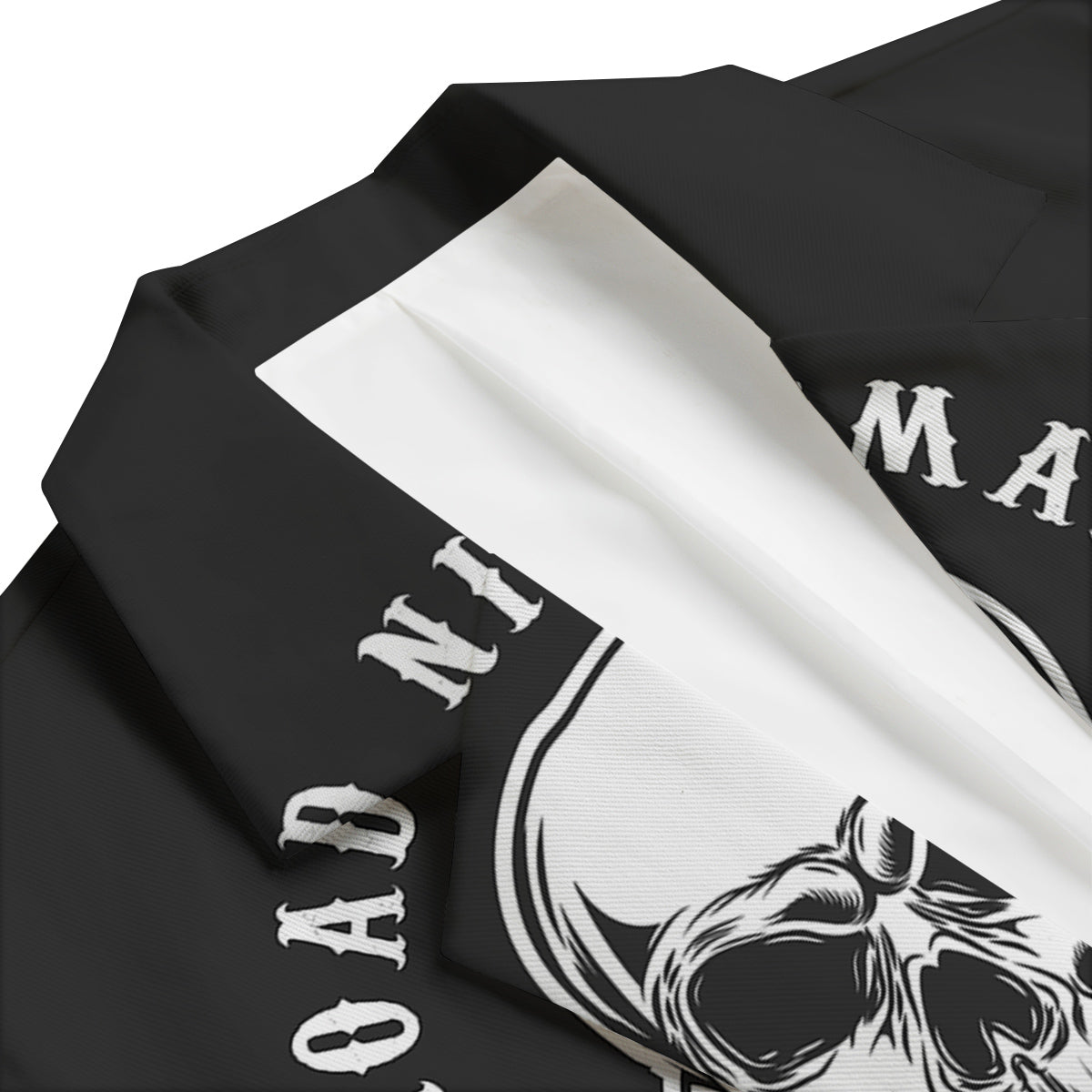 Piston Skull Mechanic Cross Print Men's Blazer-grizzshop