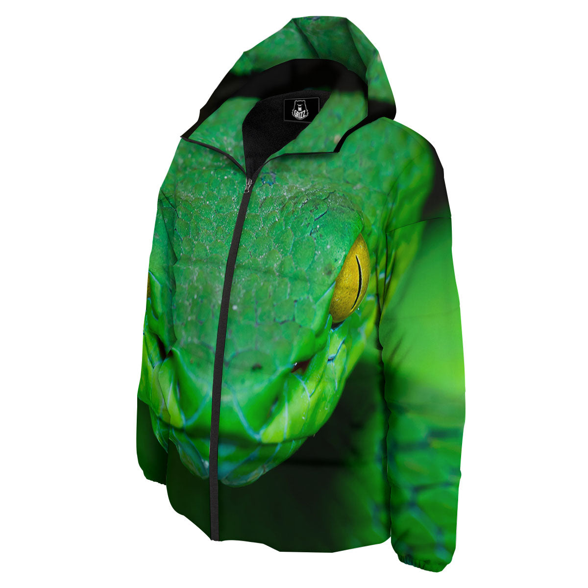 Pit Viper Green Print Down Jacket-grizzshop