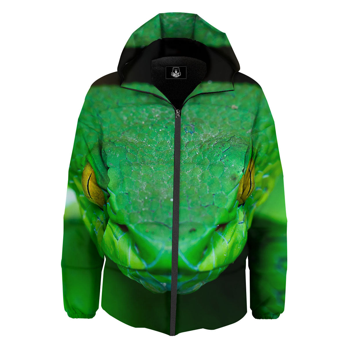 Pit Viper Green Print Down Jacket-grizzshop