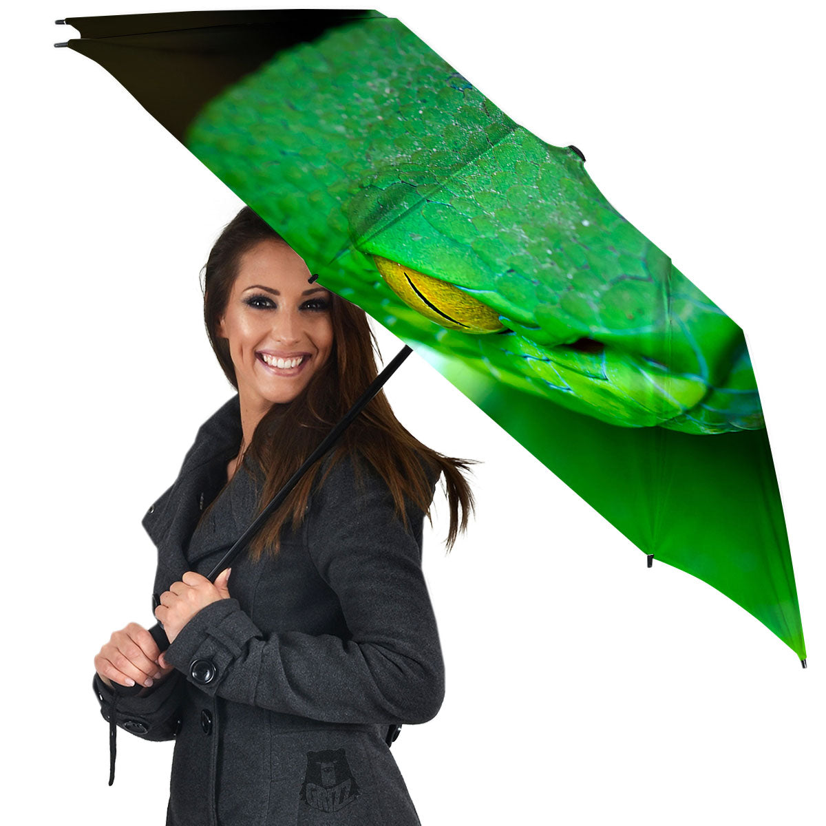 Pit Viper Green Print Umbrella-grizzshop