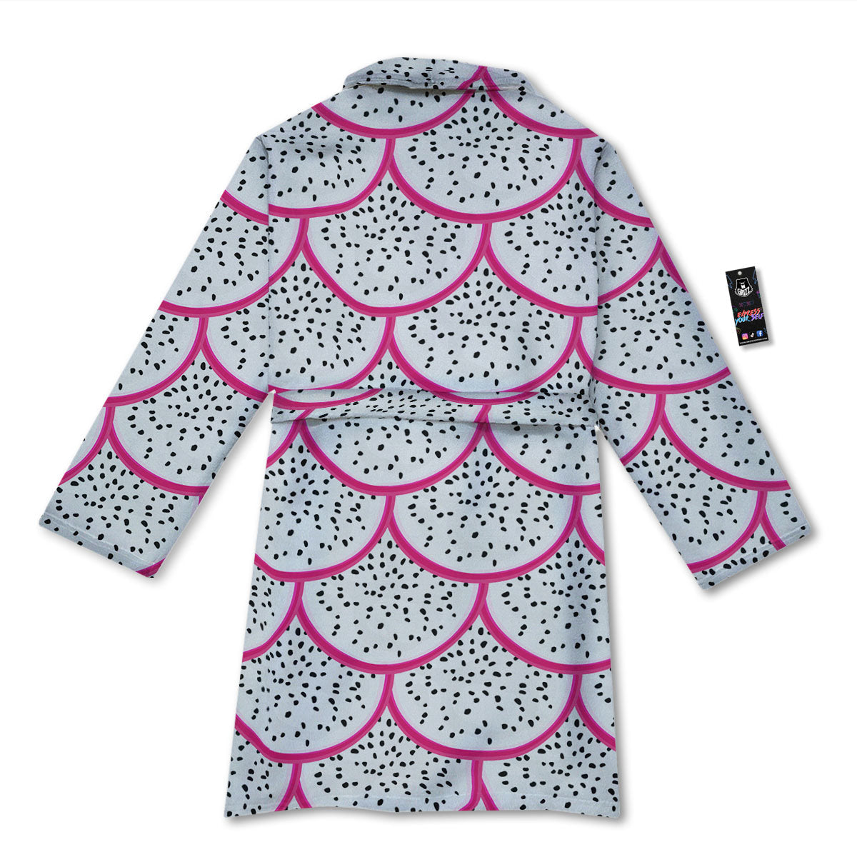 Pitaya Pattern Print Bathrobe-grizzshop