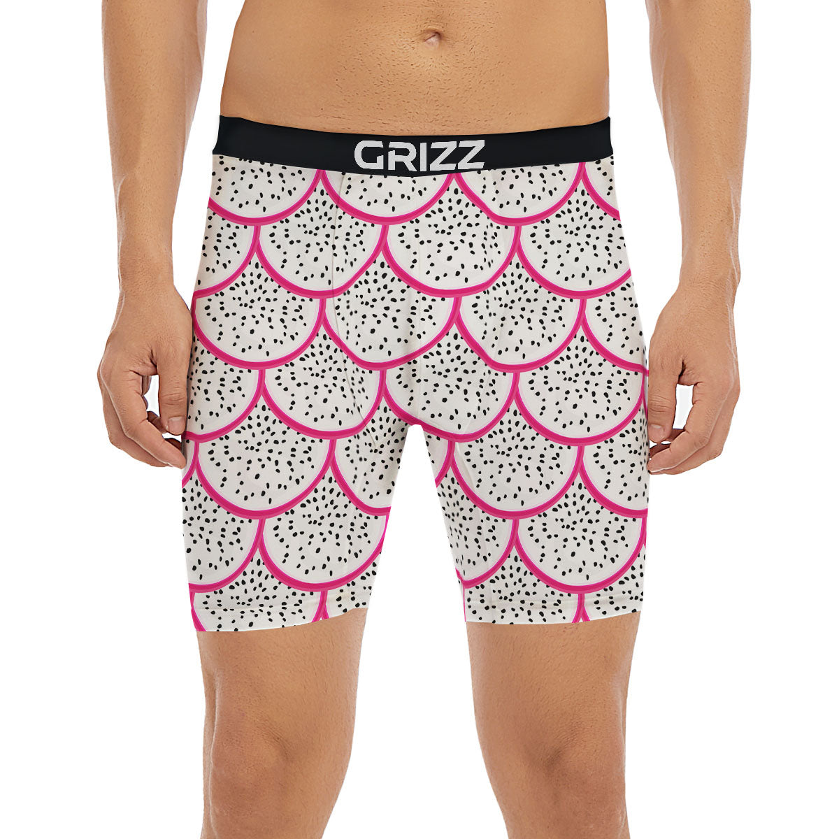Pitaya Pattern Print Boxer Briefs-grizzshop