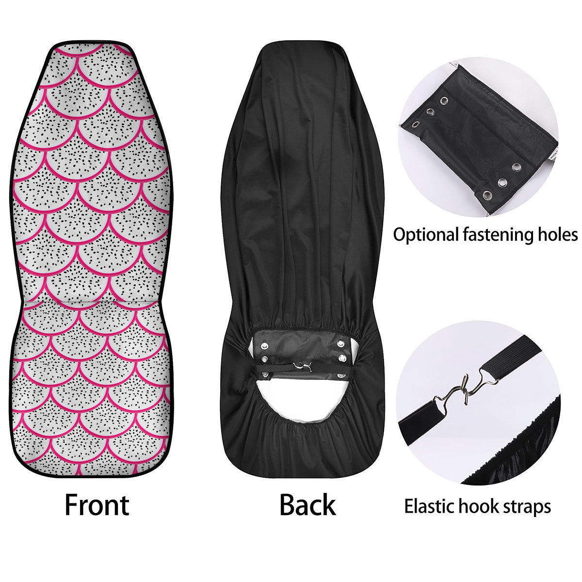 Pitaya Pattern Print Car Seat Covers-grizzshop