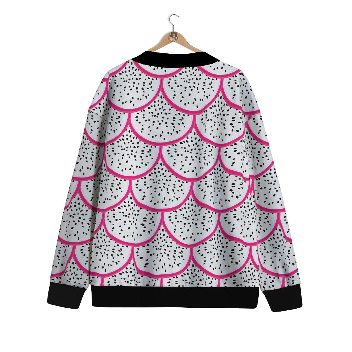 Pitaya Pattern Print Cardigan-grizzshop