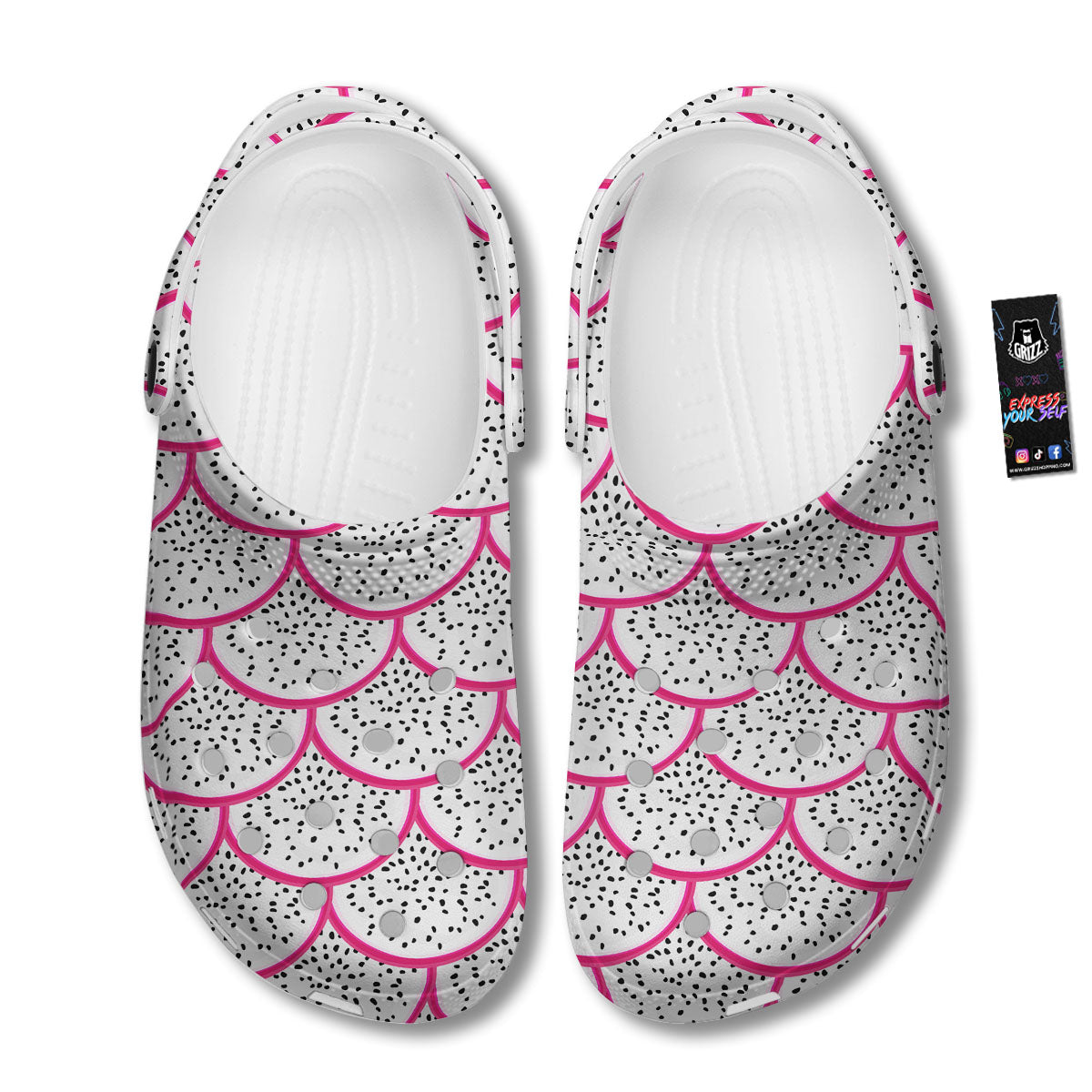 Pitaya Pattern Print Clog-grizzshop