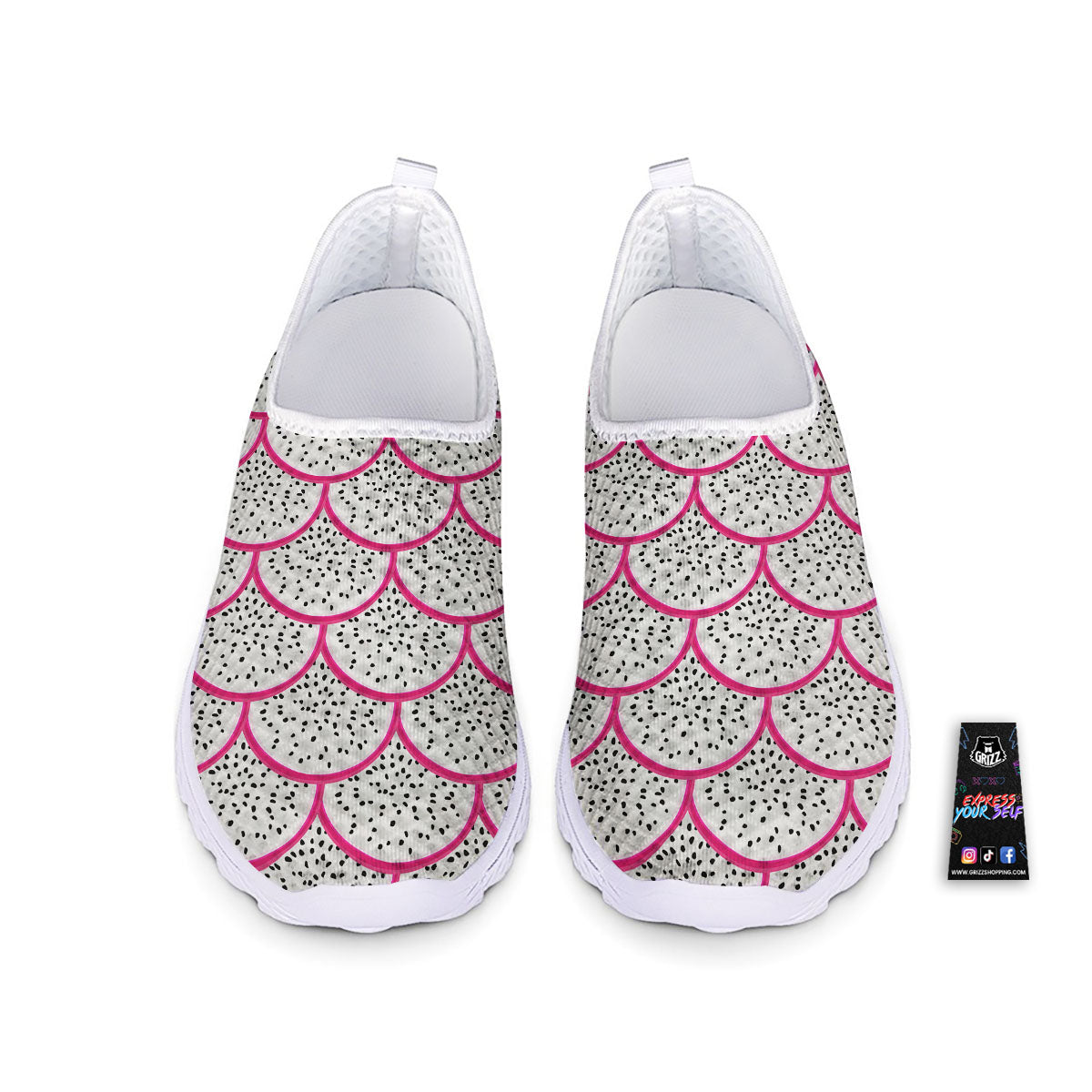 Pitaya Pattern Print Nurse Shoes-grizzshop