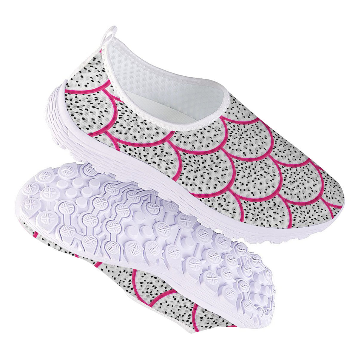 Pitaya Pattern Print Nurse Shoes-grizzshop