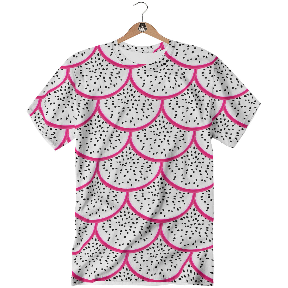 Pitaya Pattern Print T-Shirt-grizzshop