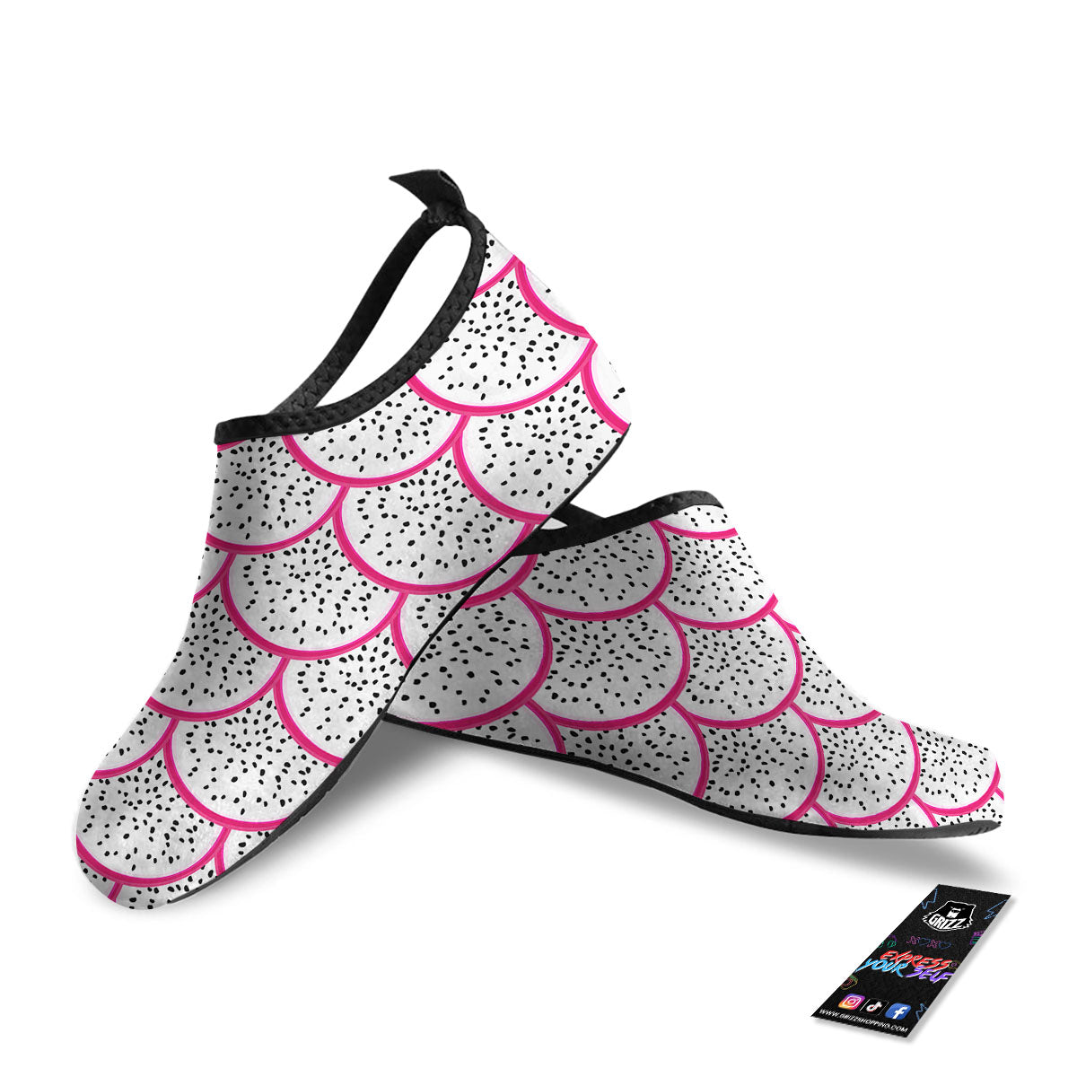 Pitaya Pattern Print Water Shoes-grizzshop