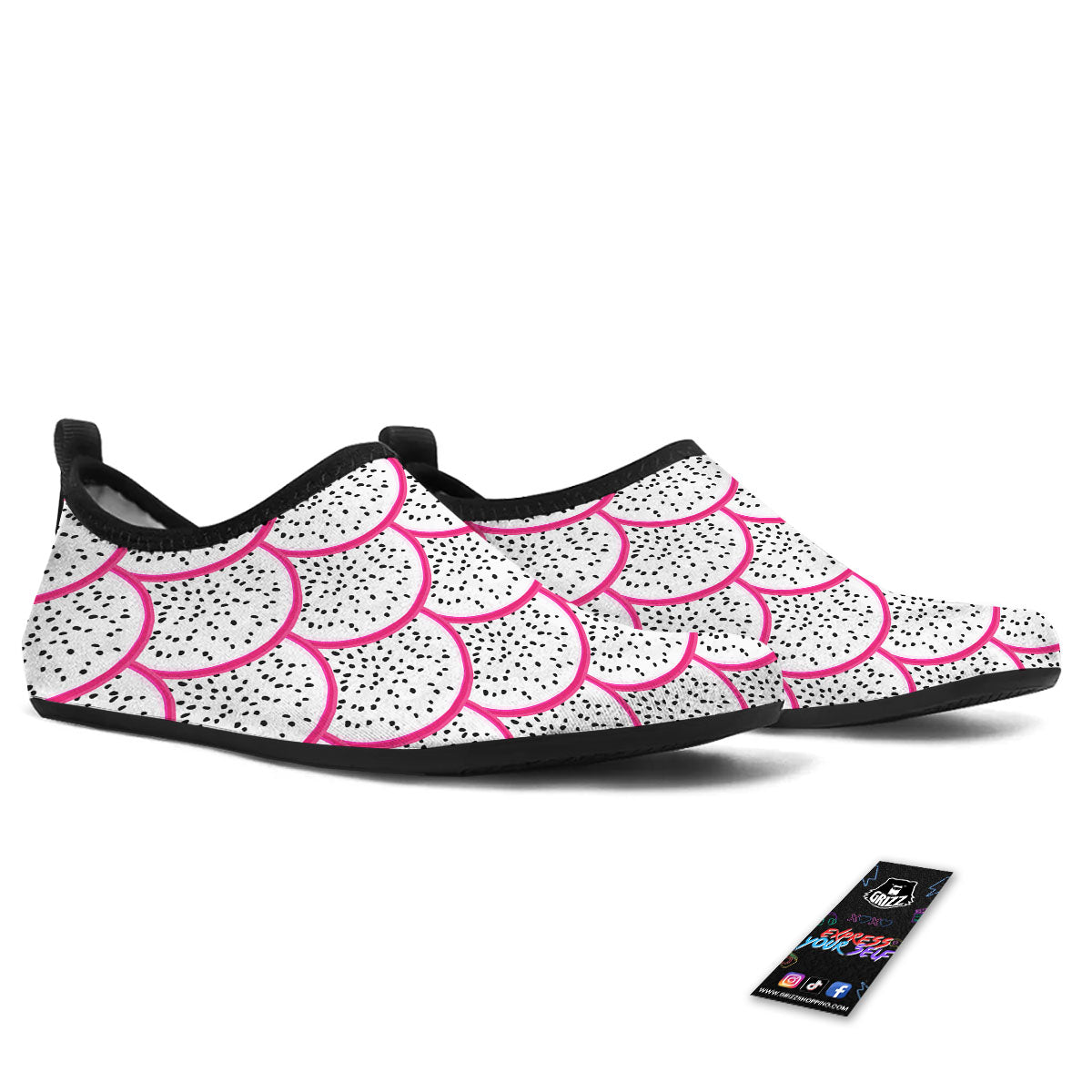 Pitaya Pattern Print Water Shoes-grizzshop