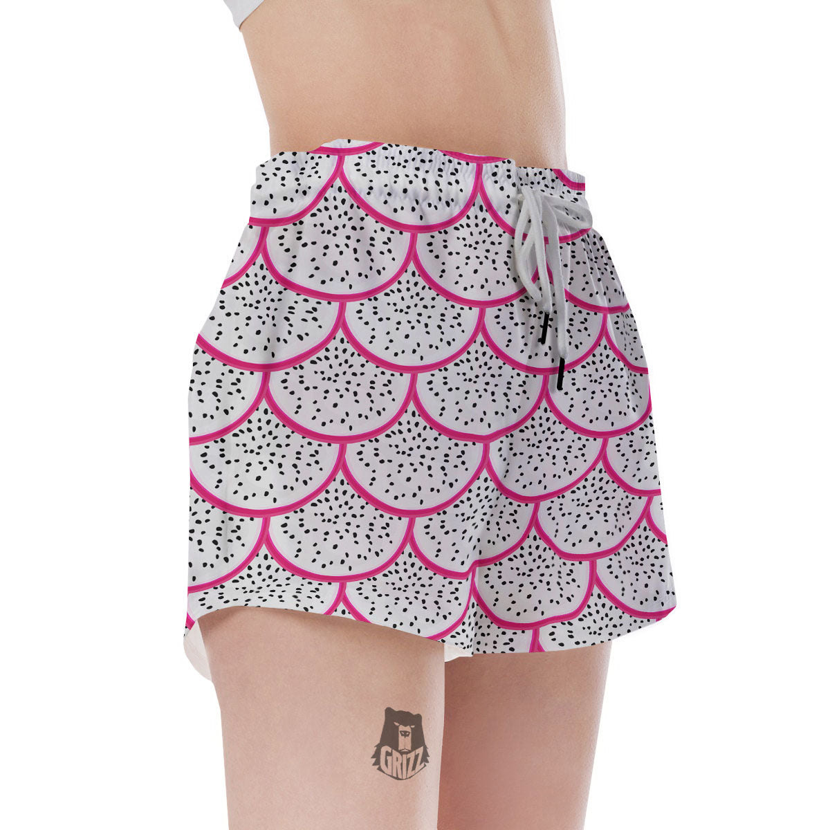 Pitaya Pattern Print Women's Shorts-grizzshop