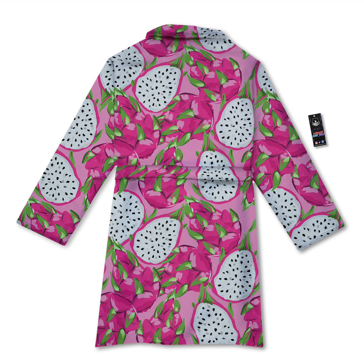 Pitaya Tropical Print Pattern Bathrobe-grizzshop
