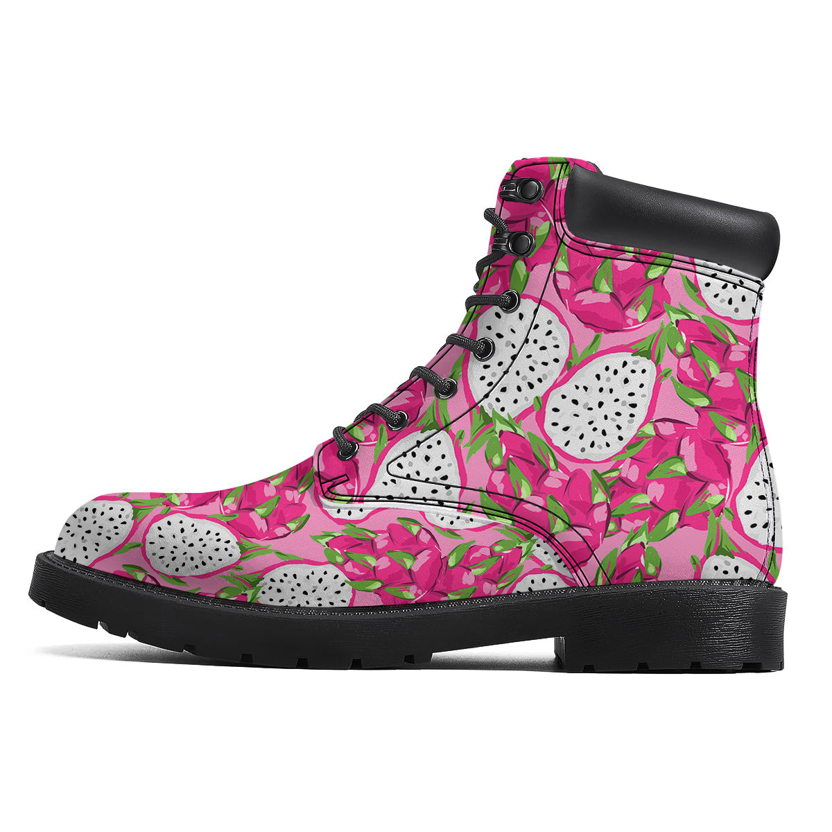 Pitaya Tropical Print Pattern Boots-grizzshop