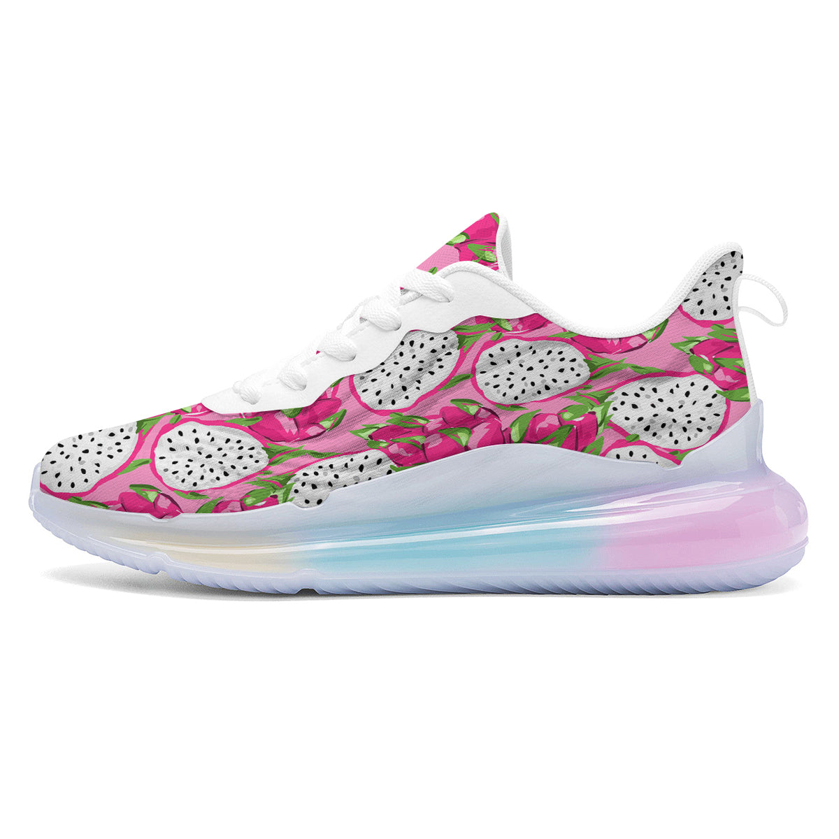 Pitaya Tropical Print Pattern Running Sneakers-grizzshop