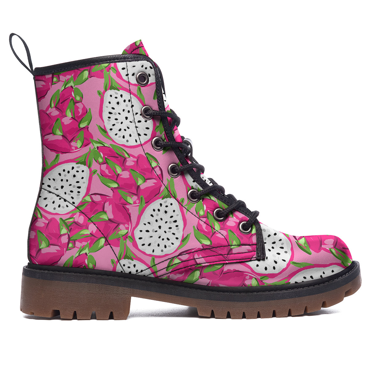 Pitaya Tropical Print Pattern Work Boots-grizzshop