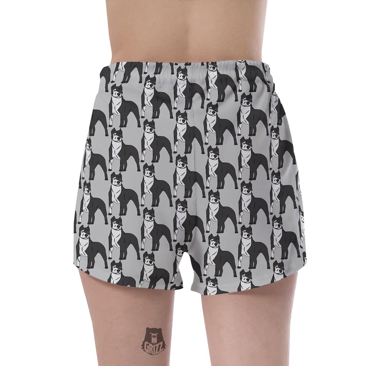 Pitbull Print Women's Shorts-grizzshop