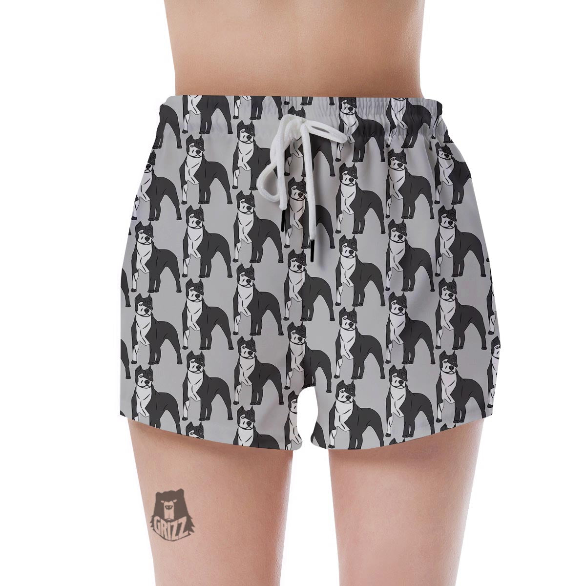 Pitbull Print Women's Shorts-grizzshop