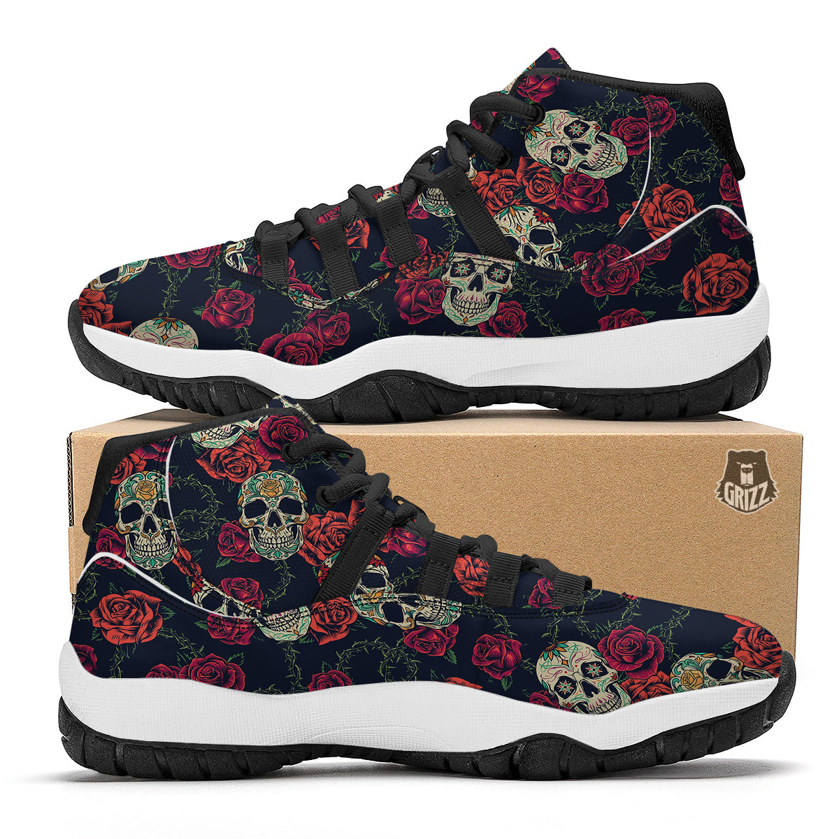 Pixel Art 8 Bit Pink Print Pattern Black Bball Shoes-grizzshop